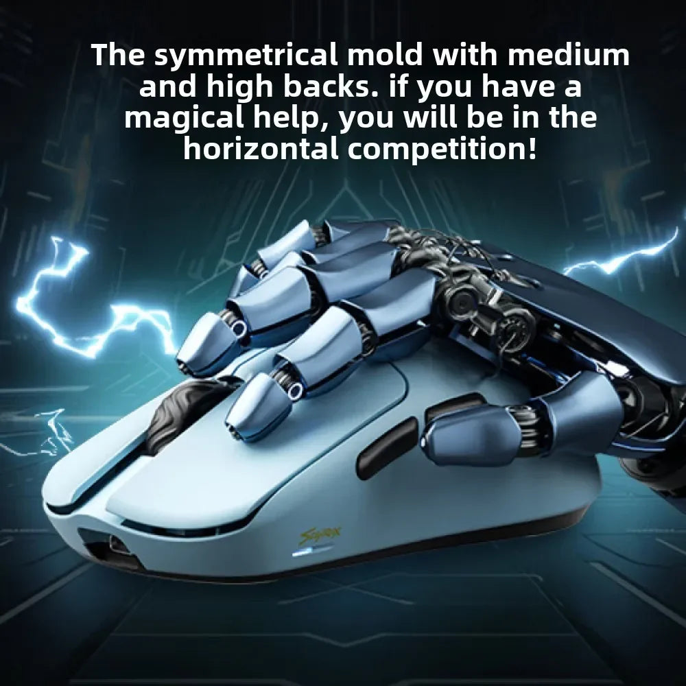 SCYROX V6 non-porous wireless mouse esports 40g 750IPS with 8k receiver fast response pixart 3950 high quality 8KHz web driver